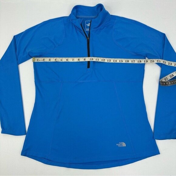 The North Face Women's Blue 1/4 Zip Pullover Long Sleeve Activewear Top M/C38 - Picture 11 of 14